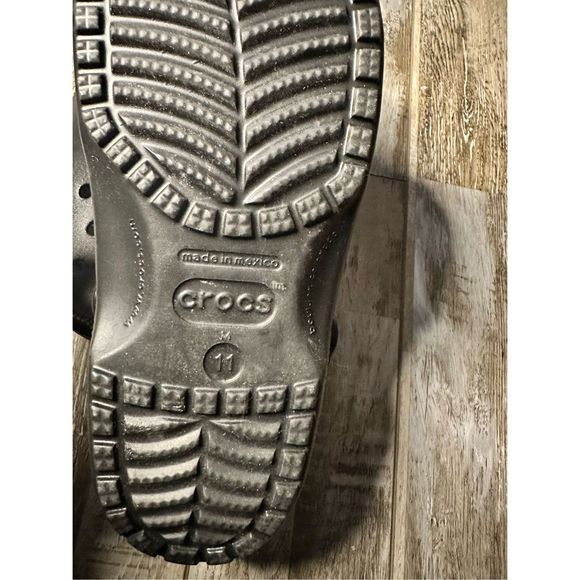 CROCS Men’s Classic Crocs Black Size 11 - Picture 4 of 4